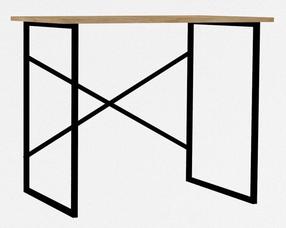 Rašomasis stalas Kalune Design Addis 495SSE1515, 90 cm x 56 cm, 76 cm, ąžuolo sp./juoda sp.
