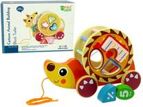 Lavinimo žaislas Muqiy Toys Pull-out sorter Hedgehog, įvairių spalvų