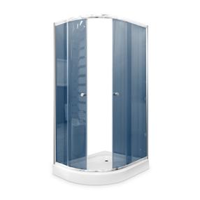 Dušikabiin Gotland ECO LP-292-120 Right, 80 cm x 120 cm x 195 cm, hall v./toonitud