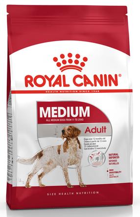 Sausas šunų maistas Royal Canin Medium, vištiena/kiauliena, 4 kg