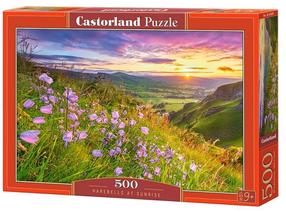 Puzle Castorland Harebells At Sunrise 500 el. 53681, 33 cm x 47 cm, 500 gab., daudzkrāsaina