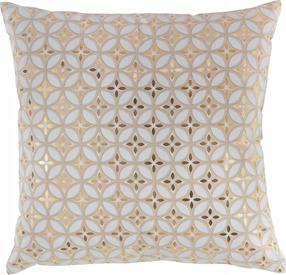 Dekoratyvinės pagalvėlės užvalkalas Douceur d`Interieur Azelia, aukso sp./smėlio sp., 45 cm x 45 cm