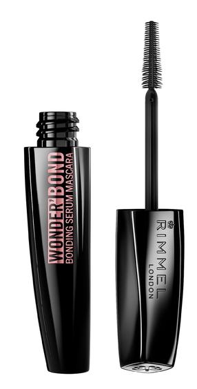 Blakstienų tušas Rimmel London Wonder'Bond Bonding Serum, 11 ml, juoda sp. 001 black