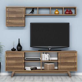 Sekcija Kalune Design Ayla 845HCT3064, riešuto sp., 35 cm x 160 cm x 56.2 cm