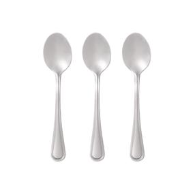 Desertinis šaukštelis Domotti London, nerūdijantysis plienas, sidabro sp., 3 vnt., 14.5 cm