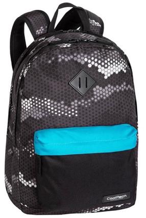 Mokyklinė kuprinė CoolPack Scout Siri, mėlyna sp./juoda sp./pilka sp., 45.5 cm x 32.5 cm x 18 cm