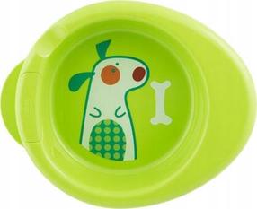 Dubenėlis Chicco Warmy Plate CHI000099, 6+ mėn., plastikas/silikonas, žalia sp.