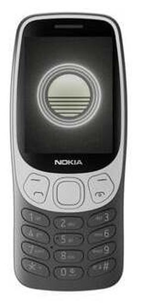 Telefons ar pogām HMD 3210, 128 MB, melns krās.