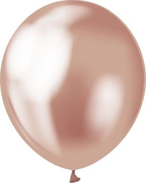 Balionų rinkinys apvalus GoDan Beauty & Charm Platinum, rausvojo aukso sp., 50 vnt.