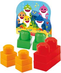 Kaladėlės Lisciani Baby Shark Backpack With Blocks, 32 vnt.