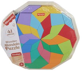 Koka puzle Mattel Fisher Price HXT94, 29 cm x 29 cm, 40 gab., daudzkrāsaina