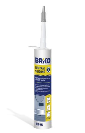 Герметик Briko Neutral LM, 0.3 л, серый цв.