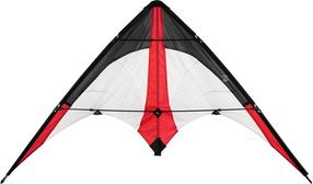 Aitvaras Dragon Fly Stunt Kite Ciara 115, 115 cm x 50 cm, balta sp./juoda sp./raudona sp.
