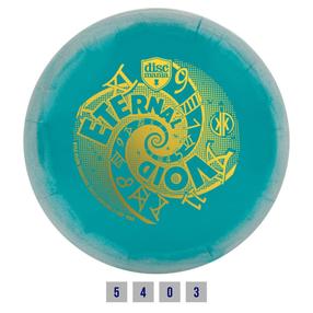 Discgolfi ketas Discmania Driver S-line MD4 Eternal Void, 21 cm x 21 cm, hõbe v./türkiissinine v.