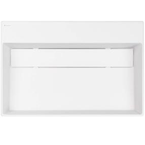 Vannas istabas izlietne Deante Correo, granīts, 60 cm x 40 cm x 13 cm, balta krās.