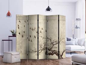 Širma Artgeist Flock Of Birds II Paraventtc1903, įvairių spalvų, 225 cm x 172 cm