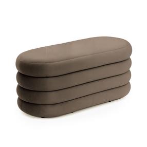Pufas Akord Puffo, ruda sp., 100 cm x 42 cm x 42 cm