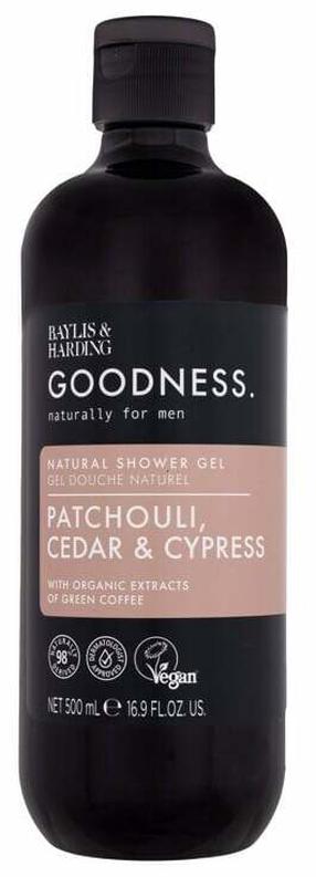 Meeste kehapesugeel Baylis & Harding Goodness Patchouli, Cedar & Cypress, 500 ml