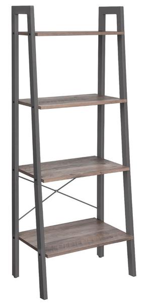 Grīdas plaukts Songmics Vasagle Alinru, melna krās./pelēka krās., 137.5 cm x 37 cm x 56 cm