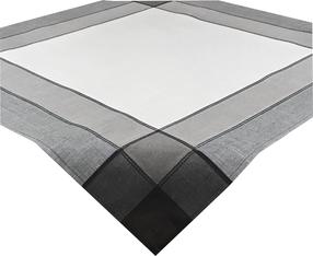 Staltiesė kvadratinė OAB-01, balta sp./juoda sp./pilka sp., 85 x 85 cm