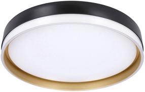 Šviestuvas lubų Candellux Lighting Manhattan, 4000 °K x 24 W, aukso sp./balta sp. / balta sp., 38 x 38 cm