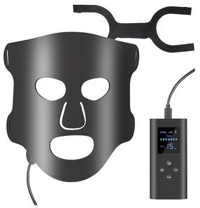 LED terapijas maska Paloma Beauties Phototherapy, melna krās.