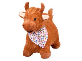 Прыгающие игрушкa Bull, плюшевый, коричневый цв.
