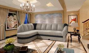 Kampinė sofa Benano Berlin 01, Soft 11, pilka sp., kairinė, 180 x 250 cm x 85 cm
