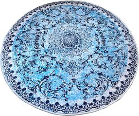 Vonios grindų kilimėlis Foutastic Raiya 359CHL5191, mėlyna sp./balta sp., 120 cm x 120 cm