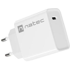 Telefoni laadija Natec Ribera NUC-2059, USB Type C, valge v., 20 W