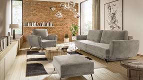 Комплект мебели Megis 3F & 1F & Pouf, комнатные, светло-коричневый цв.