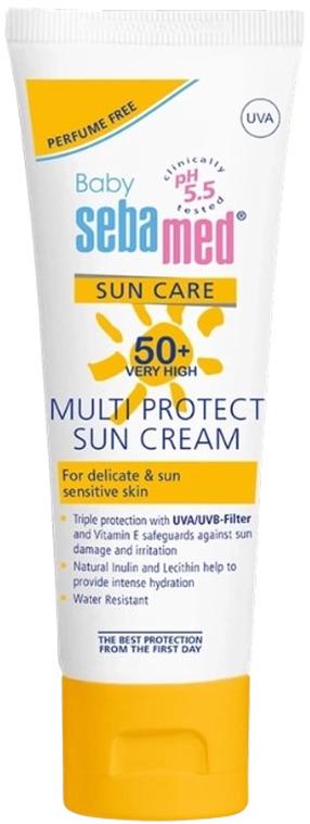 Крем для ухода за загаром для лица Sebamed Sun Care Fragrance-Free Baby SPF50+, 75 мл