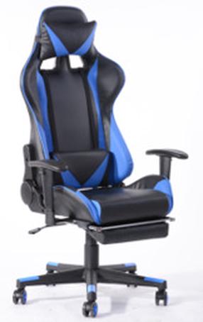 Игровой стул Domoletti Alexus, синий цв./черный цв.