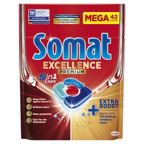 Indaplovių kapsulės Somat Excellence Premium, 42 vnt.