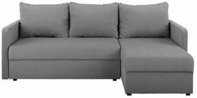 Kampinė sofa - lova Imros, pilka sp., 143 x 218 cm x 93 cm