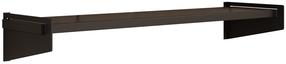 Настенная полка ADRK Ivi, черный цв., 10 см x 18.5 см x 70 см