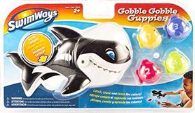Vannas istabas rotaļlietu komplekts Spin Master SwimWays Gobble Gobble Guppies, daudzkrāsaina, 5 gab.