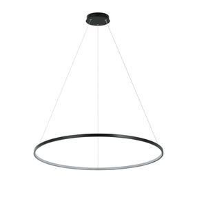 Šviestuvas kabinamas Light Prestige Ring LP-909/1P L BK CCT, LED, 3000 - 6000 °K x 48 W, juoda sp. / juoda sp., 80 x 80 cm