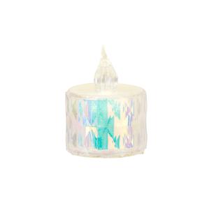 LED svece ar slēdzi ar LED apgaismojumu, 3.5 cm, daudzkrāsaina