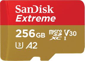 Atmiņas karte SanDisk Extreme, 256 GB, 190 Mb/s - 130 Mb/s