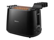 Prekė su pažeista pakuote. Skrudintuvas Philips Daily Collection Toaster HD2583/90, juoda sp.