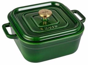Emalēts čuguna katls Zyle ZY08GKI, Ø24 cm, 4.5 l, zaļa krās.