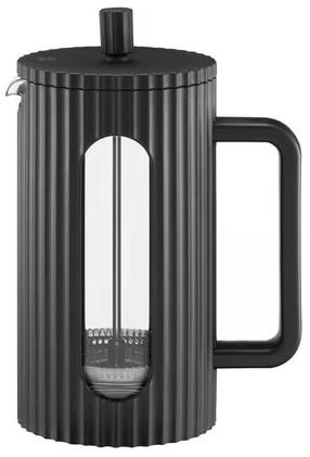 Kafijas kanna French Press Ambition Curly, 0.6 l, melna krās.