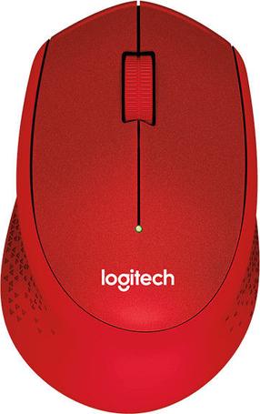 Беспроводная компьютерная мышь Logitech M330 Silent, красный цв.