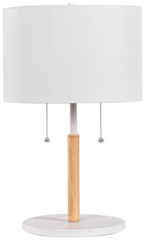 Настольные лампы Light Prestige Fogo LP-0304/2T WH, E27, 15Вт, белый цв./коричневый цв.