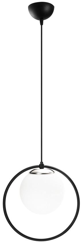 Šviestuvas kabinamas Opviq Dolunay 4491 5892OPV1482, E27, 1 x 40 W, balta sp. / juoda sp.