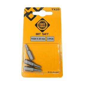 Kruvikeeraja otsikute komplekt Forte Tools BT03-25TX20, TX20, 25 mm