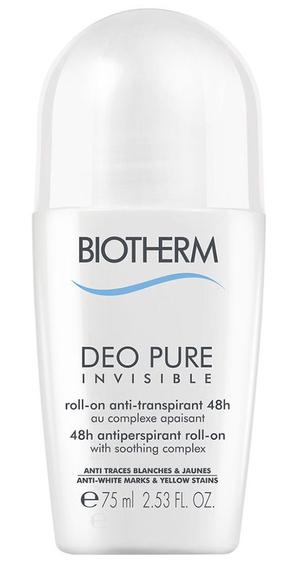 Moteriškas dezodorantas Biotherm Deo Pure Invisible Roll On, 75 ml