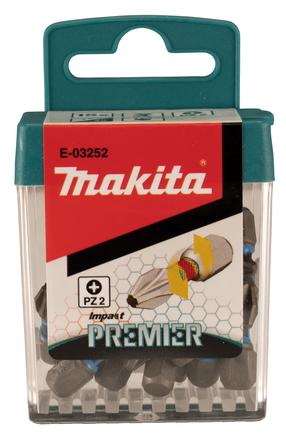 Набор битов для отверток Makita E-03252, PZ2, 25 мм, 1/4"