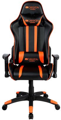 Spēļu krēsls Canyon Fobos Gaming, melna krās./oranža krās.
